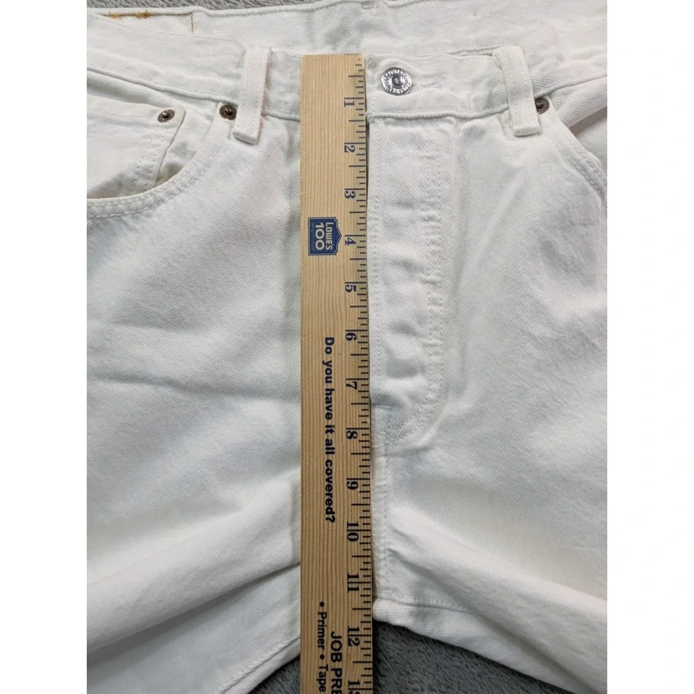 Levis 501 Original Fit White Denim Jeans Mens 33x32 Button Fly Straight Leg